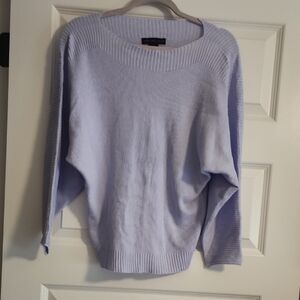 Joan Vass Light Purple Crew Neck Sweater